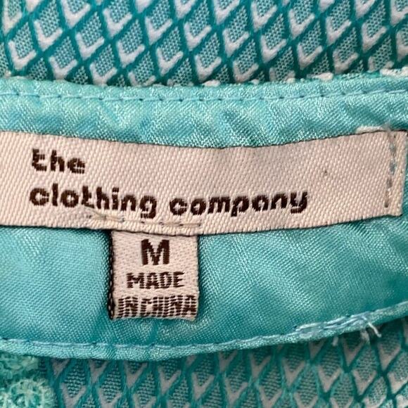 The Clothing Co Dress Womens Medium Green Halter Open Back Beaded Lace Zipper - Picture 2 of 15